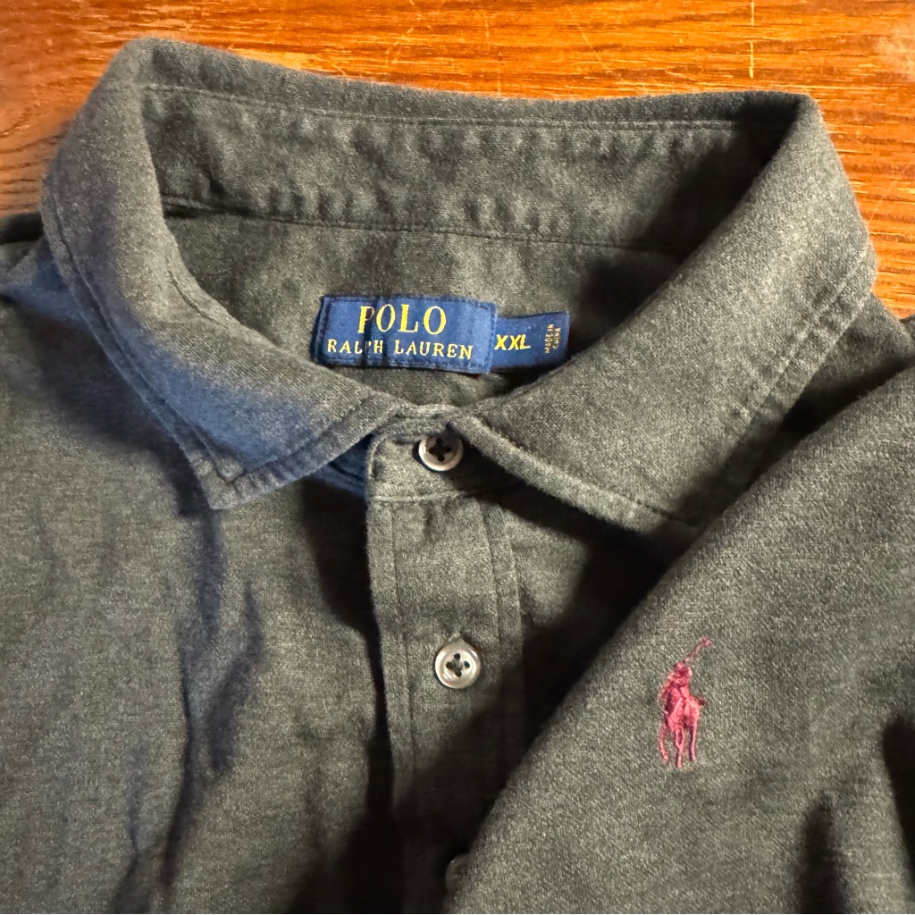 Polo Ralph Lauren Men’s Size Xxl, Gray With Button Cuffs
